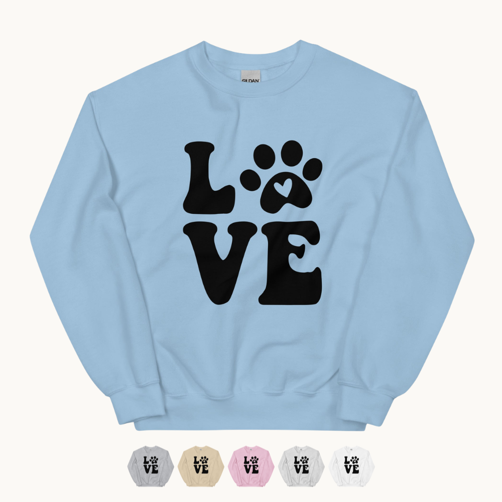 Love in Every Paw Print Sweatshirt