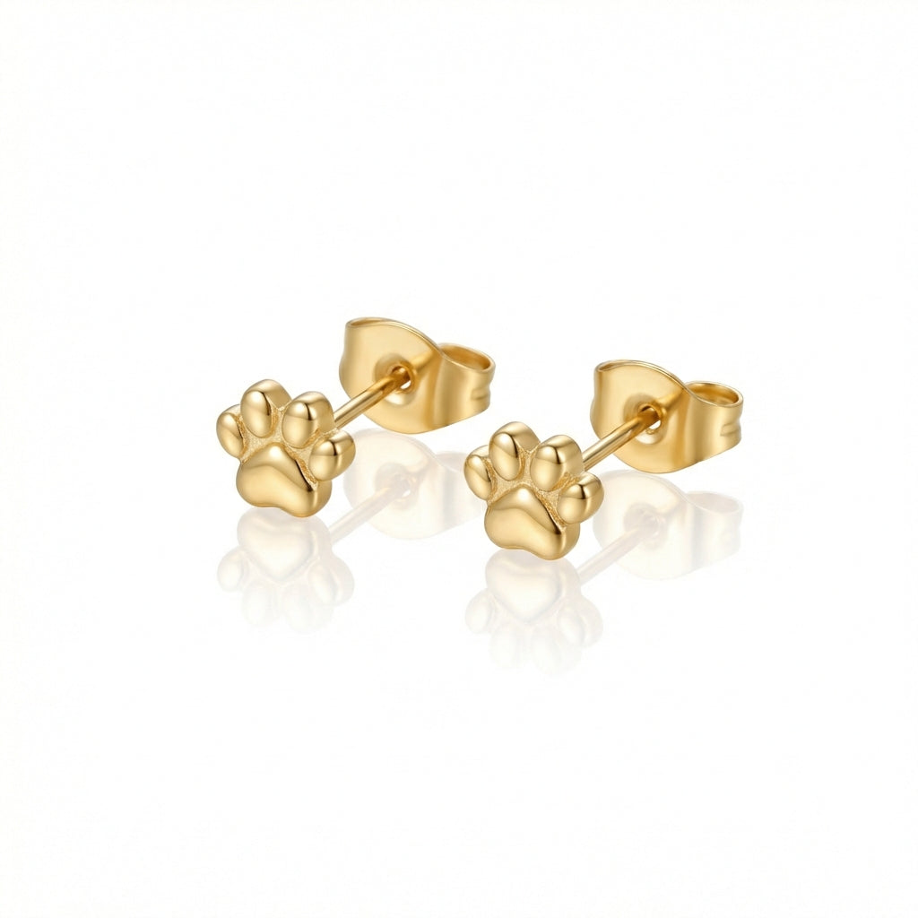Dog Paw Print Earrings